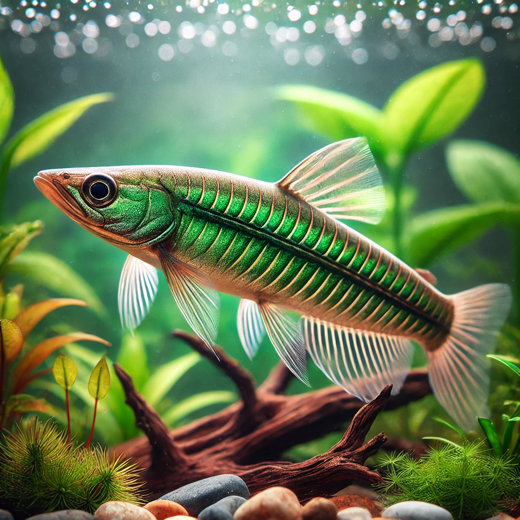 Brochis splendens Смарагд