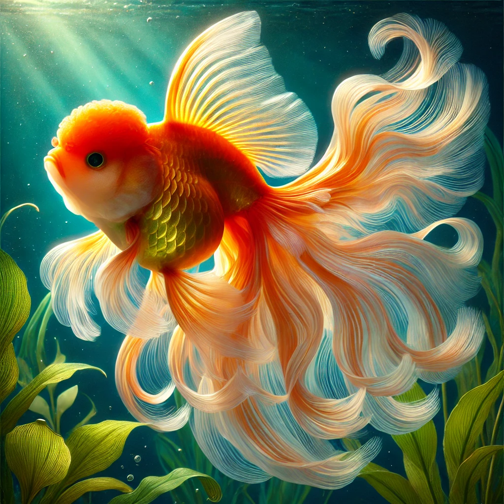 Carassius auratus voile Хвостик