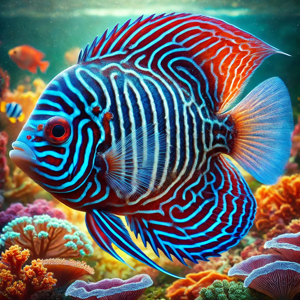 Centropyge bispinosus Темна риба ан...