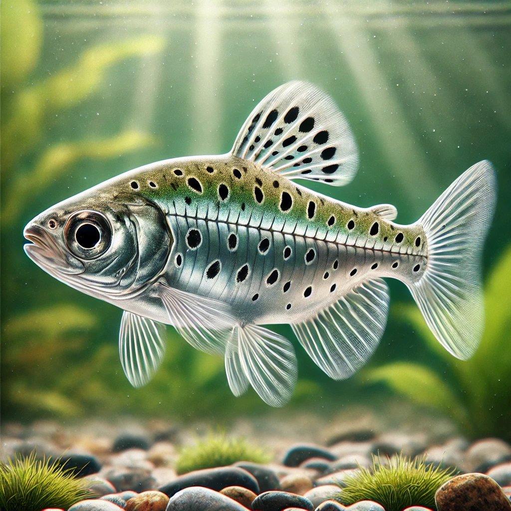 Chilodus punctatus (Догори ногами)