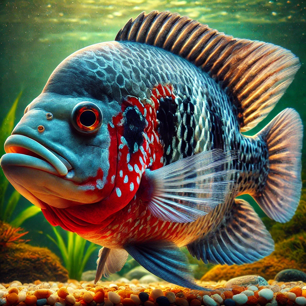 Cichlasoma meeki Горло