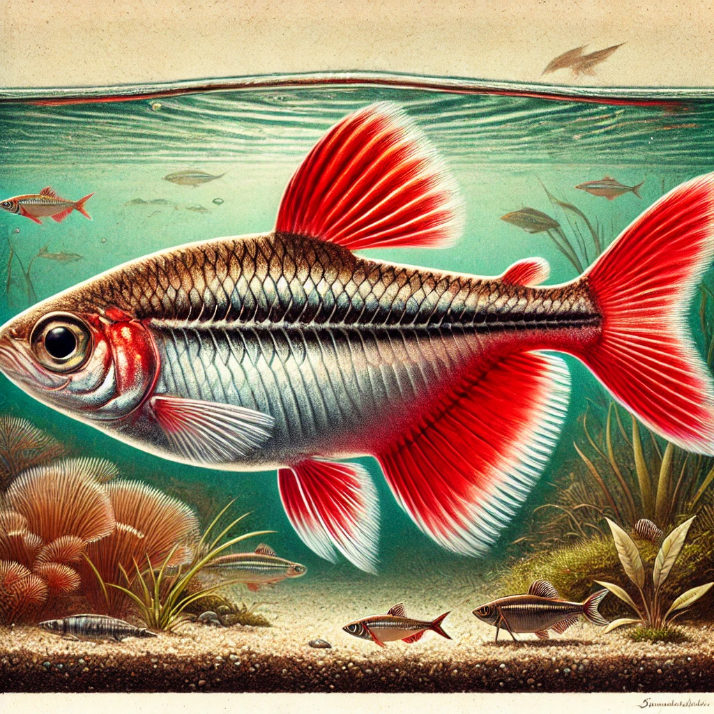 Hyphessobrycon flammeus Roo Tetra of Rio