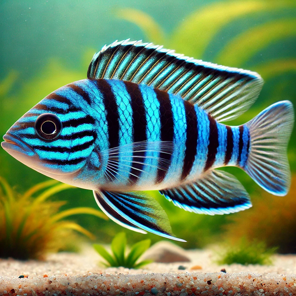 Melanochromis johanni Cichlid кобальт