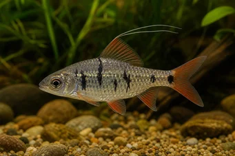Barbus filamentosus (Чорні плями)