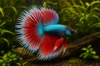 Betta splendens halfsun Винищувач
