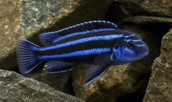 Melanochromis johanni Cichlid кобальт