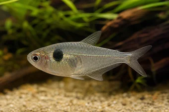 Phenacogaster megalostictus (Велика пляма скляна тетра)