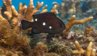 Stegastes planifrons Леді помаранчевий