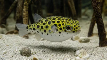 Tetraodon nigroviridis (Зелений тетродон)