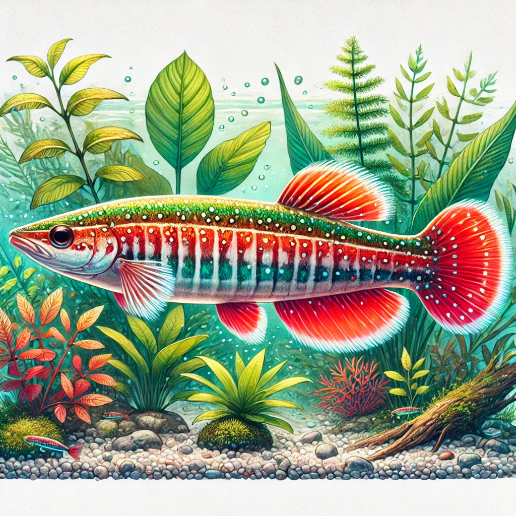 Nannostomus beckfordi ar... Золота риба -�...