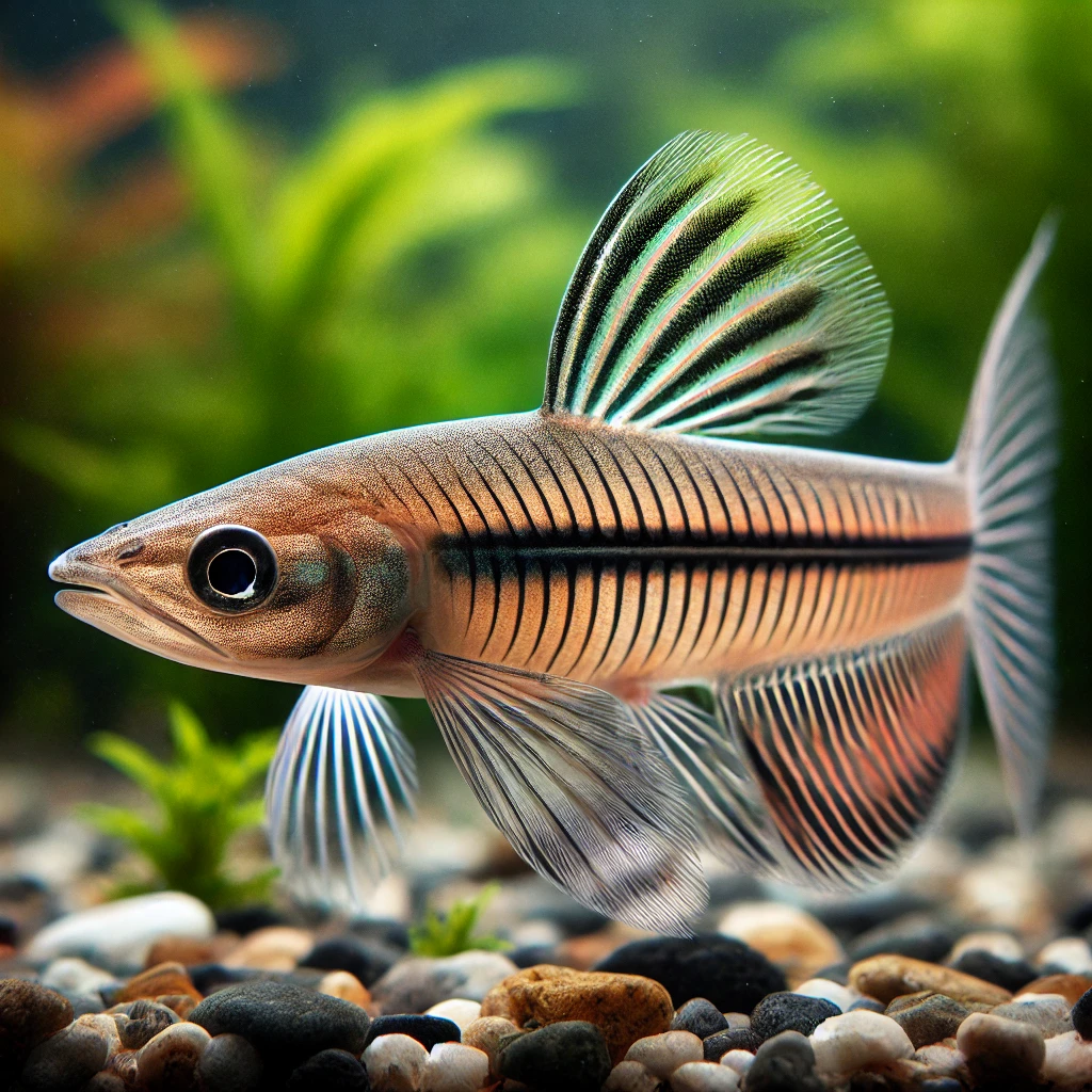 Nannostomus unifasciatus... Олівець риби ...