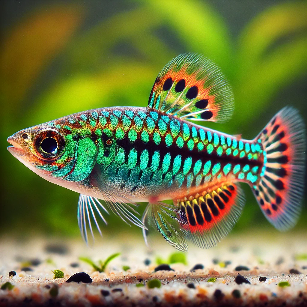 Pachypanchax playfairii Пунктирний п�...