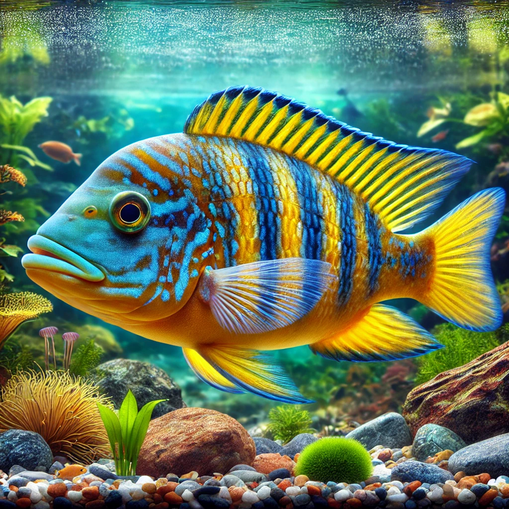 Pseudotropheus tropheops Жовтий