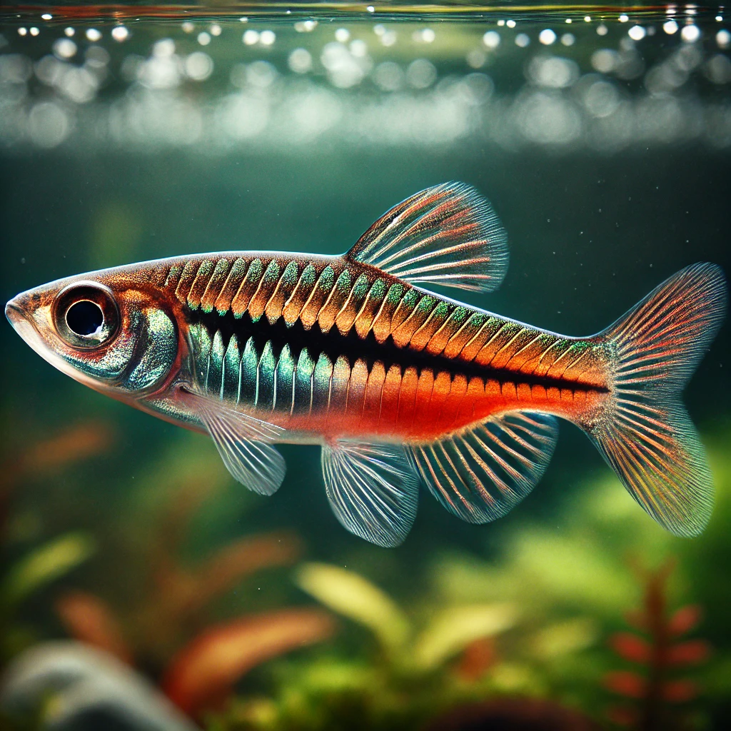 Rasbora pauciperforata Червона ліні�...